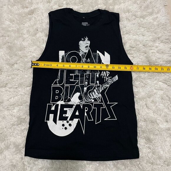 JOAN JETT Black Hearts 2022 Tour Unisex Small Black Sleeveless Tank Top - Picture 4 of 5
